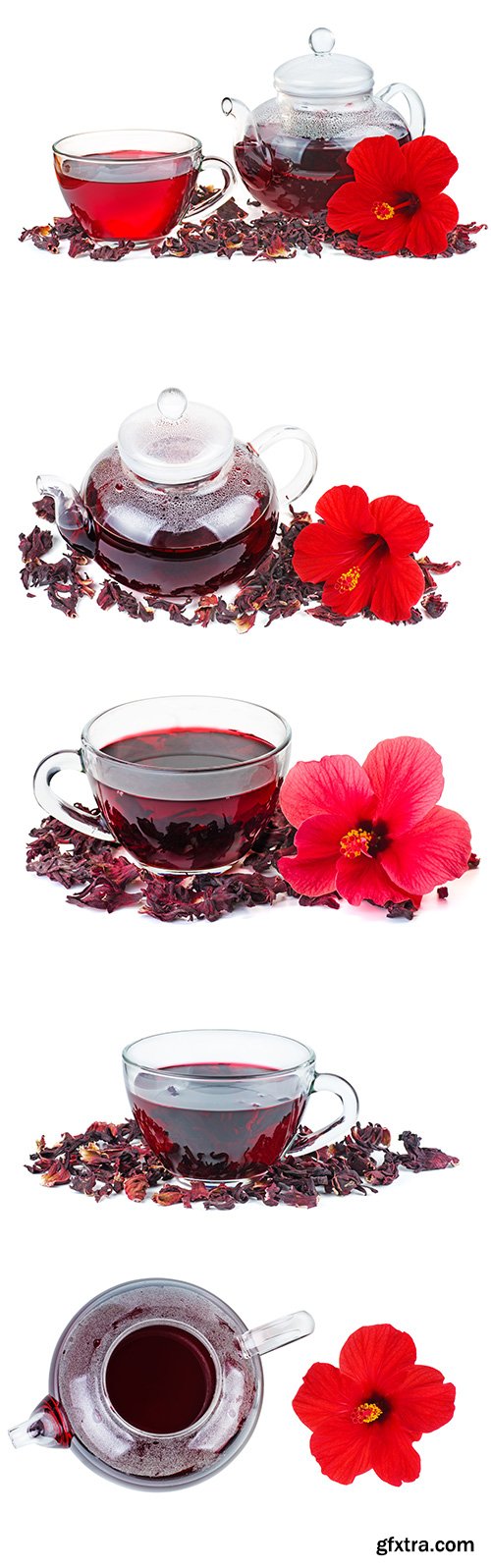 Hibiscus Tea Isolated - 7xJPGs