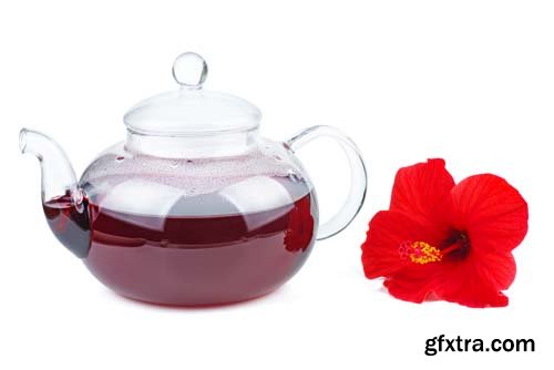 Hibiscus Tea Isolated - 7xJPGs