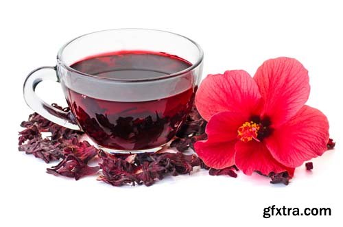 Hibiscus Tea Isolated - 7xJPGs