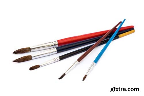 Paint Brushes Isolated - 10xJPGs