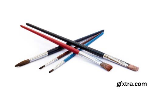 Paint Brushes Isolated - 10xJPGs