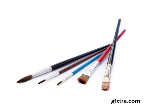 Paint Brushes Isolated - 10xJPGs