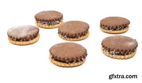 Sandwich Cookies With Chocolate - 12xJPGs