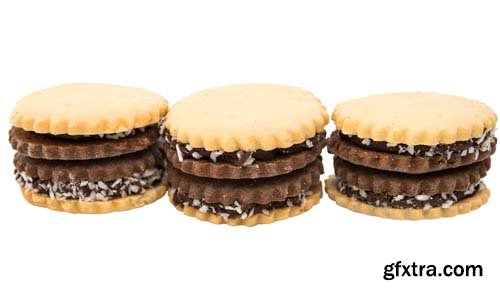 Sandwich Cookies With Chocolate - 12xJPGs