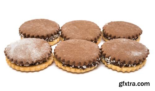 Sandwich Cookies With Chocolate - 12xJPGs