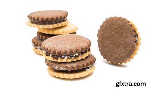 Sandwich Cookies With Chocolate - 12xJPGs