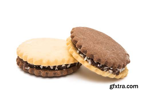 Sandwich Cookies With Chocolate - 12xJPGs