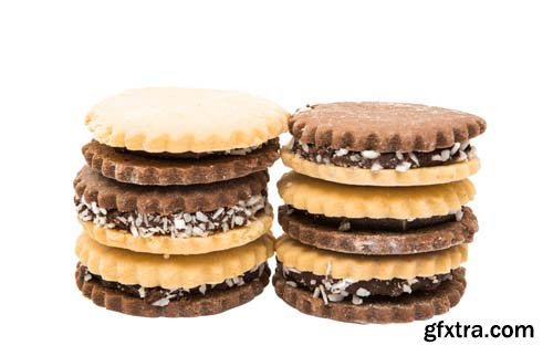 Sandwich Cookies With Chocolate - 12xJPGs