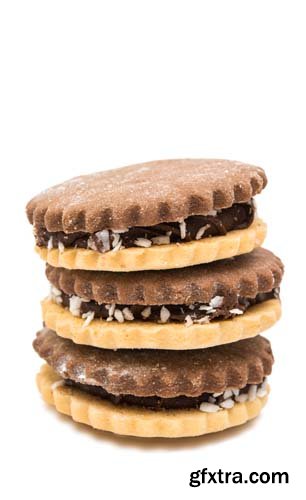 Sandwich Cookies With Chocolate - 12xJPGs