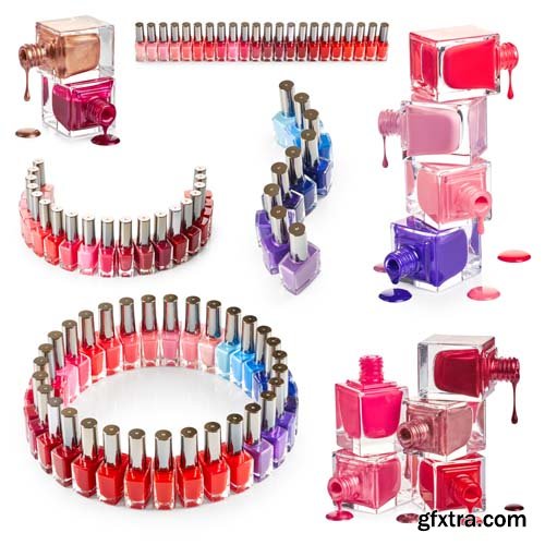 Set Of Nail Polish Isolated - 20xJPGs