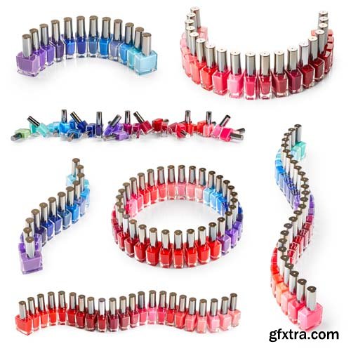 Set Of Nail Polish Isolated - 20xJPGs