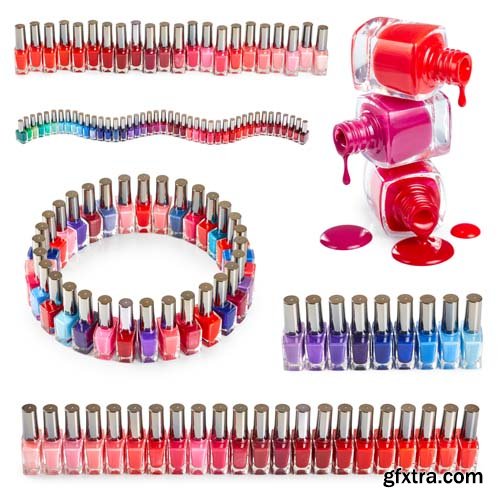 Set Of Nail Polish Isolated - 20xJPGs