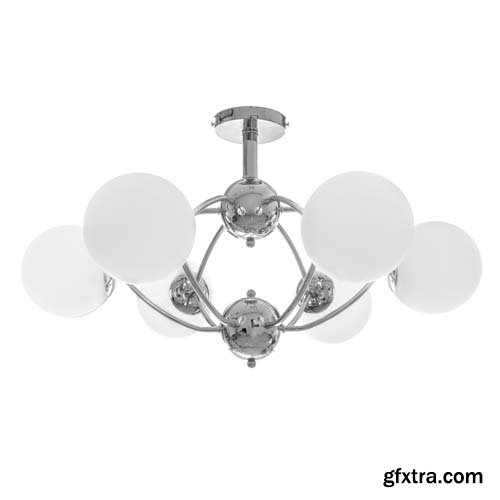 Silver Chandelier Isolated - 10xJPGs