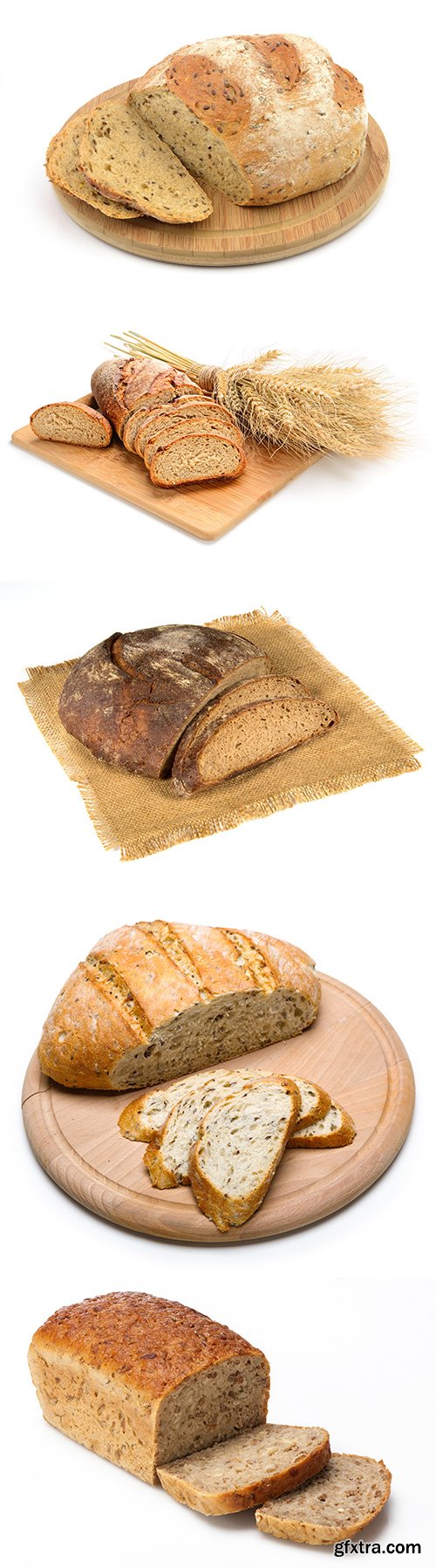 Sliced Bread Isolated - 8xJPGs