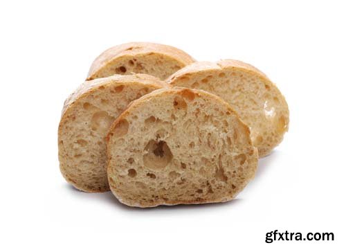 Sliced Bread Isolated - 8xJPGs