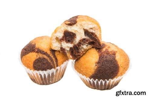 Small Muffins Isolated - 7xJPGs