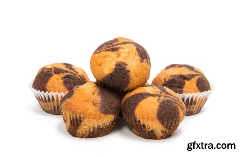 Small Muffins Isolated - 7xJPGs