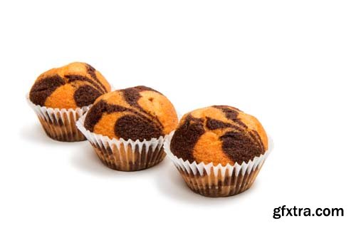 Small Muffins Isolated - 7xJPGs