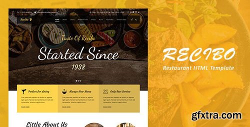 ThemeForest - Recibo v1.0 - Restaurant / Food HTML Template - 23758795