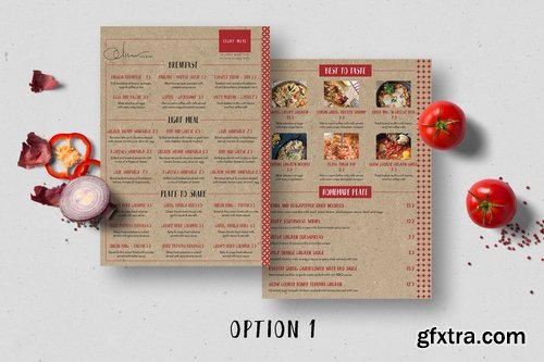 Simple Stylish Cafe Menu