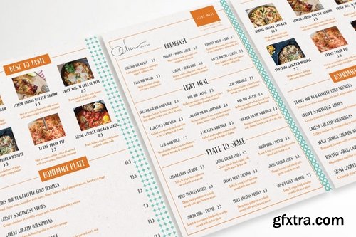 Simple Stylish Cafe Menu