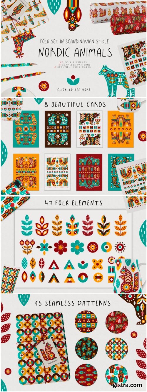 Nordic Animals - Folk Set 1446514