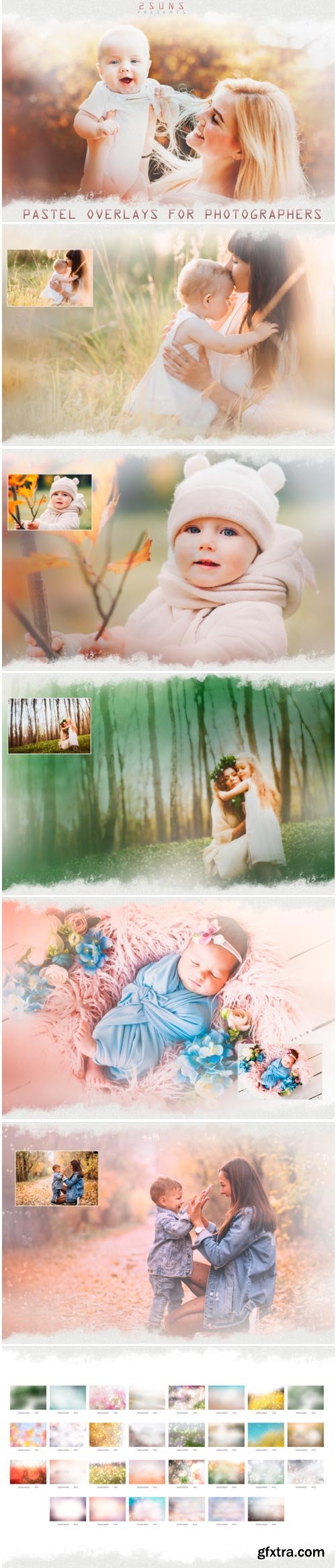 Pastel Spring Painted Photoshop Overlays 1446634