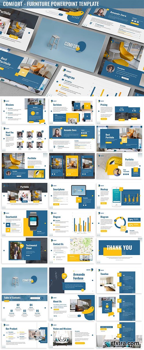 Comfort - Furniture Powerpoint Template