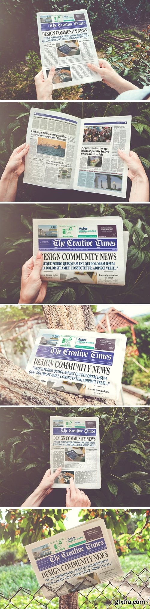 a4 Newspaper Mockups