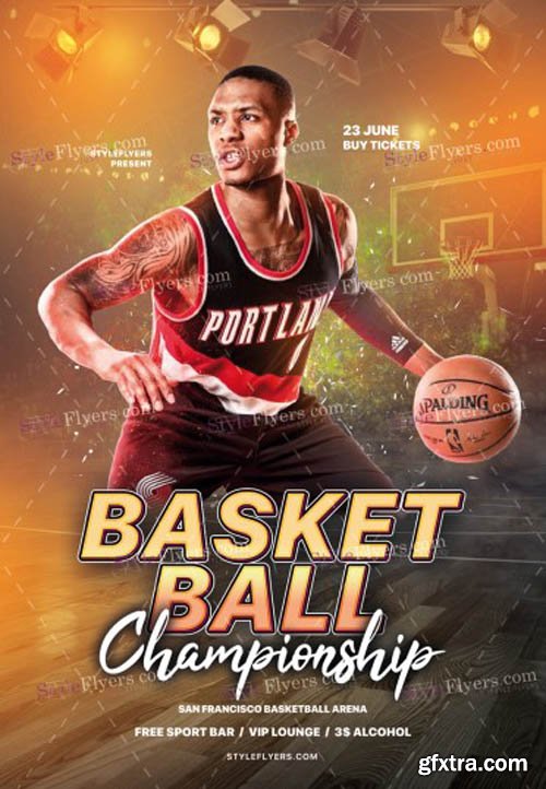 Basketball V17 2019 PSD Flyer Template