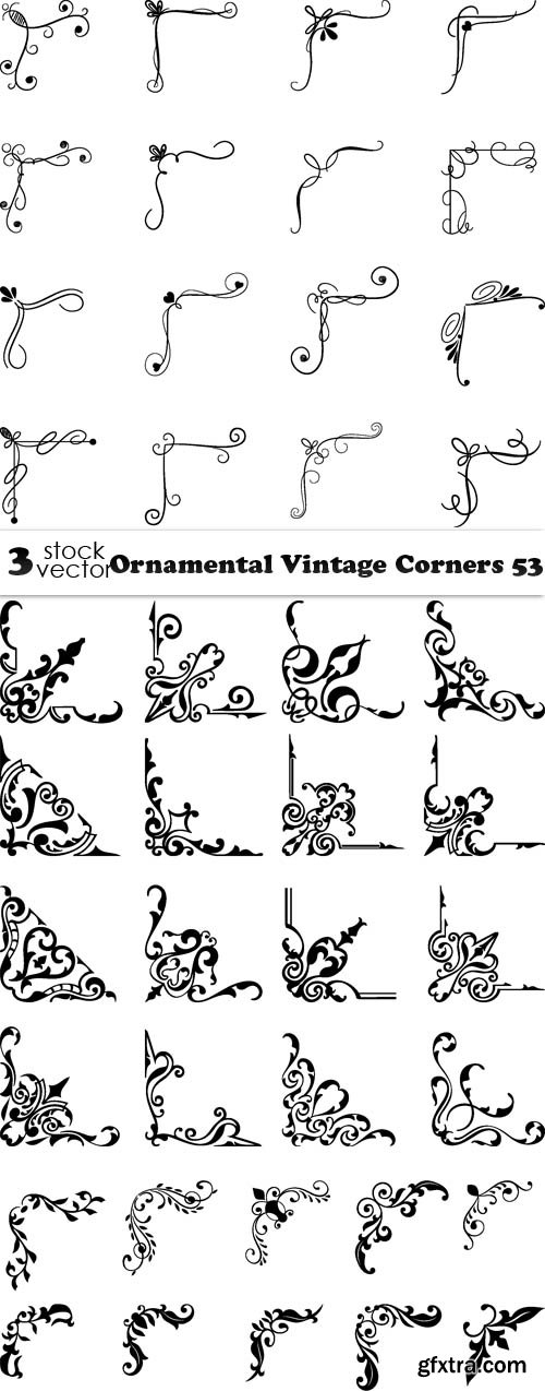 Vectors - Ornamental Vintage Corners 53