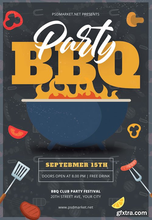 BBQ FLYER – PSD TEMPLATE