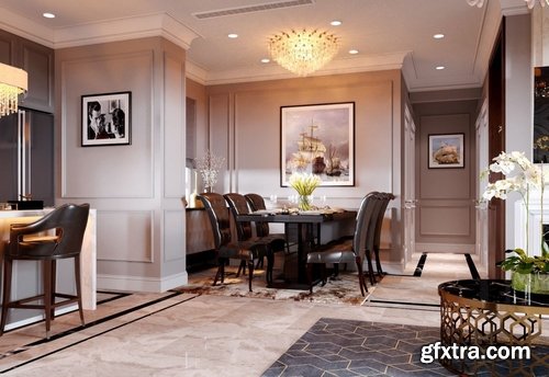 Cgtrader Luxury Apartment Design 2 3d Model Gfxtra