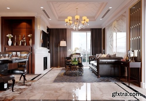 Cgtrader - Luxury Apartment Design 2 3D model