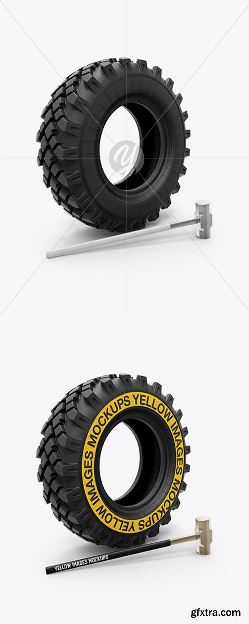 Crossfit Tire and Hammer Mockup 35176