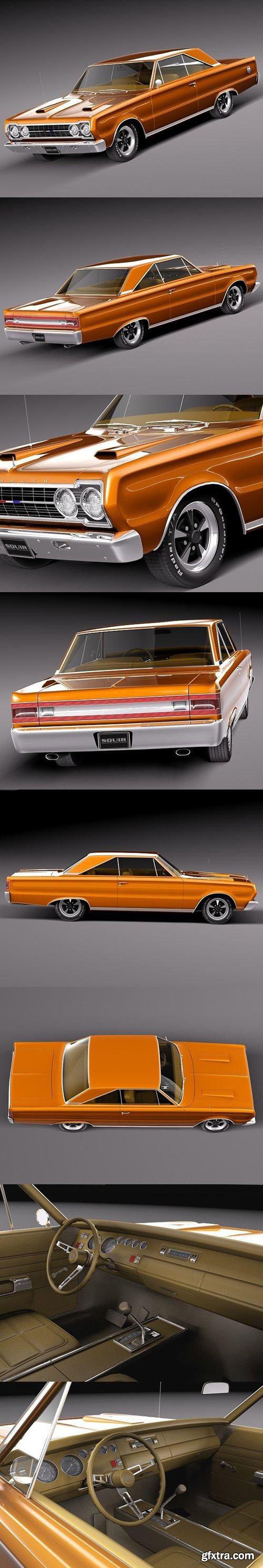 Plymouth GTX 1967 3D Model