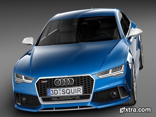 Audi RS7 Sportback performance 2016 3D Model