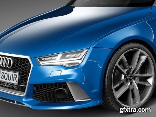 Audi RS7 Sportback performance 2016 3D Model