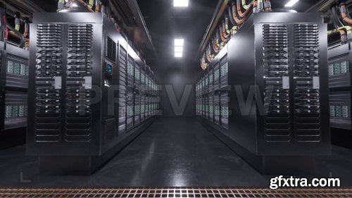 Digital Server Room Background 239833