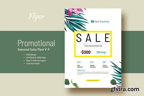 Promotional Product Sales Flyer V-9