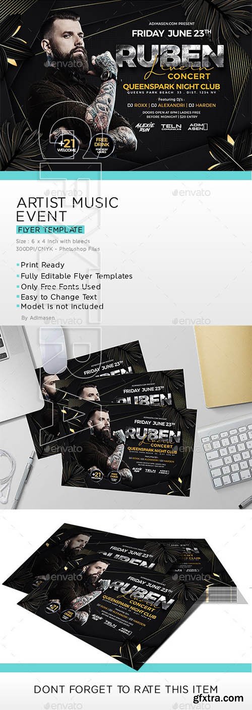 GraphicRiver - Artist Music Event Flyer 23828715