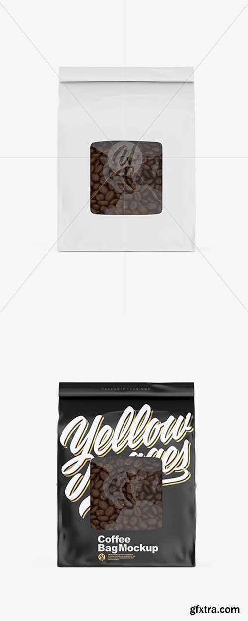 Coffee Bag Mockup - Front View 31253
