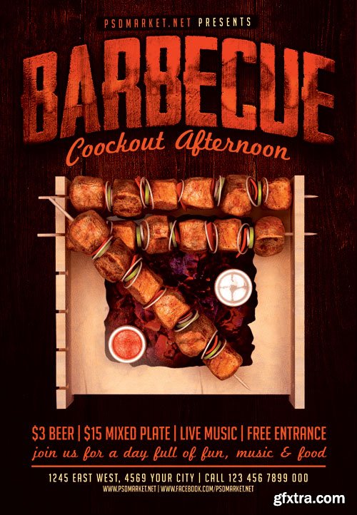 BARBECUE - PREMIUM FLYER PSD TEMPLATE