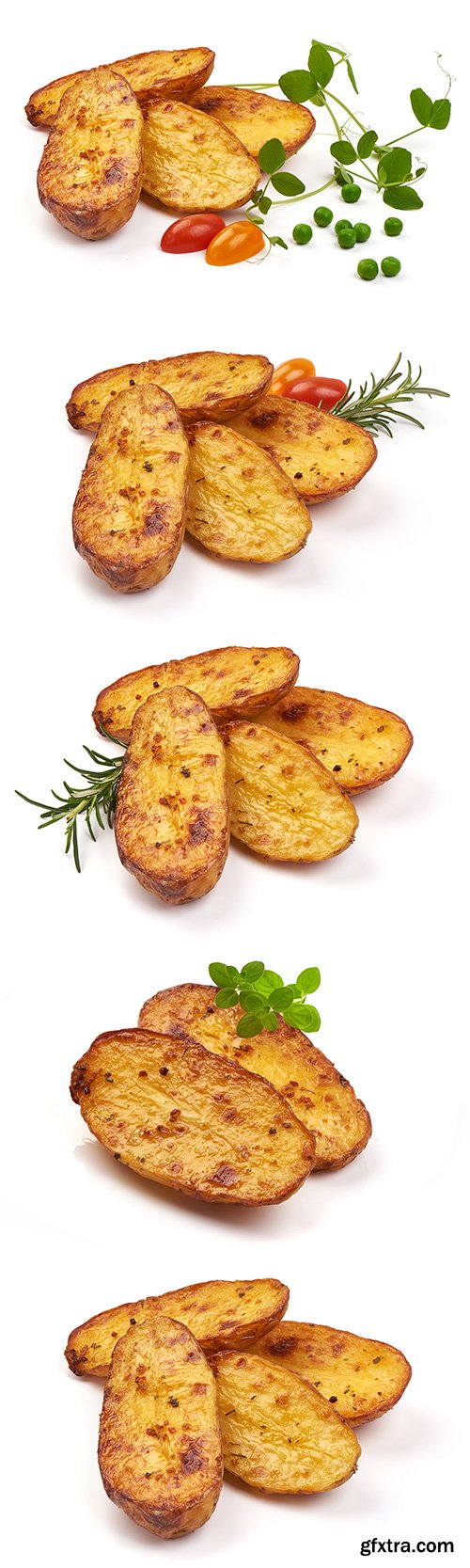 Baked Potatoes Isolated - 8xJPGs