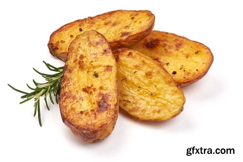 Baked Potatoes Isolated - 8xJPGs