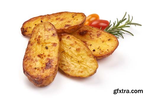 Baked Potatoes Isolated - 8xJPGs