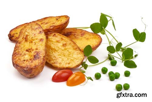 Baked Potatoes Isolated - 8xJPGs