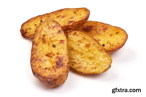 Baked Potatoes Isolated - 8xJPGs