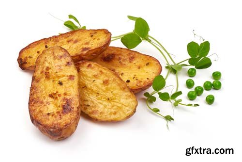 Baked Potatoes Isolated - 8xJPGs