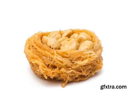 Baklava With Nuts Isolated - 9xJPGs